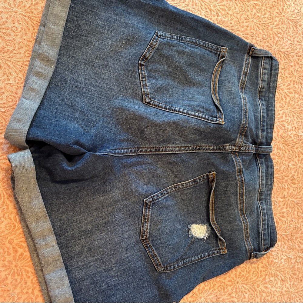LC Lauren Conrad Dark Blue Jean Shorts